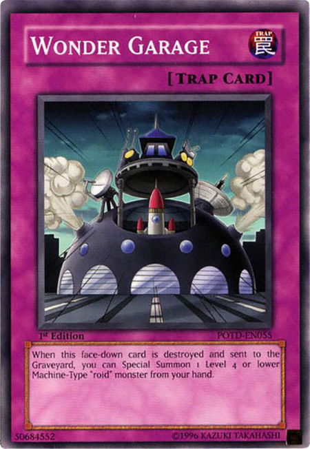 Wonder Garage - Power of the Duelist YuGiOh trading card