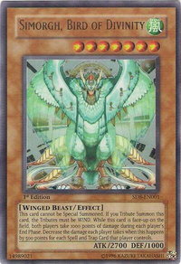 Simorgh, Bird of Divinity - Structure Deck: Lord of the Storm  #SD8-EN001 - Ultra Rare YuGiOh Trading Card