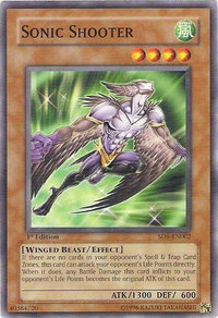 Sonic Shooter - Structure Deck: Lord of the Storm  #SD8-EN002 - Common / Short Print YuGiOh Trading Card