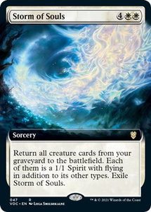 Storm of Souls (Extended Art) - Commander: Innistrad: Crimson Vow (VOC) #47 - Rare Magic: The Gathering Trading Card