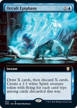 Occult Epiphany (Extended Art) - Commander: Innistrad: Crimson Vow Magic: The Gathering trading card