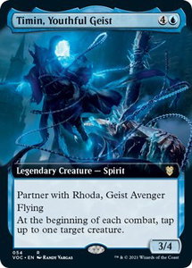Timin, Youthful Geist (Extended Art) - Commander: Innistrad: Crimson Vow (VOC) #54 - Rare Magic: The Gathering Trading Card