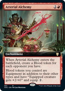 Arterial Alchemy (Extended Art) - Commander: Innistrad: Crimson Vow (VOC) #61 - Rare Magic: The Gathering Trading Card
