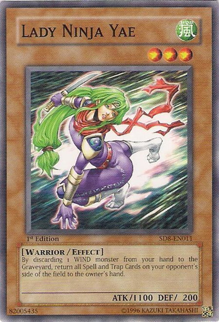 Lady Ninja Yae trading card from Structure Deck: Lord of the Storm Lady Ninja Yae - Structure Deck: Lord of the Storm YuGiOh trading card
