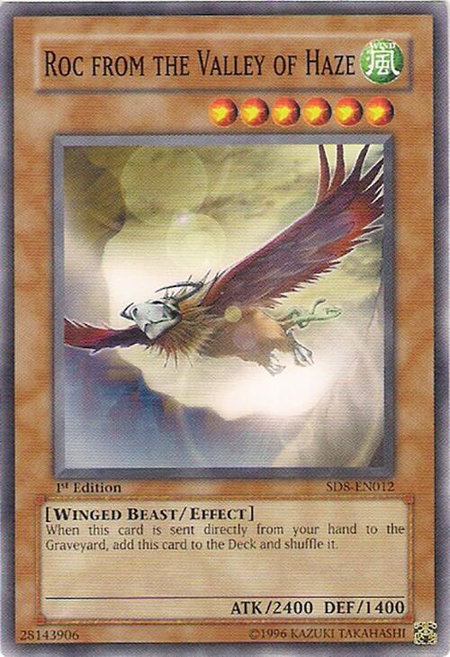 Roc from the Valley of Haze trading card from Structure Deck: Lord of the Storm Roc from the Valley of Haze - Structure Deck: Lord of the Storm YuGiOh trading card