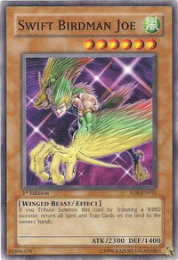Swift Birdman Joe - Structure Deck: Lord of the Storm  #SD8-EN016 - Common / Short Print YuGiOh Trading Card