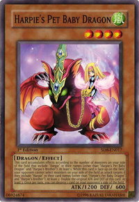 Harpie's Pet Baby Dragon - Structure Deck: Lord of the Storm  #SD8-EN017 - Common / Short Print YuGiOh Trading Card