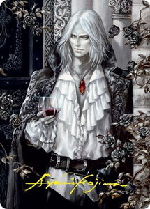 Sorin the Mirthless (2/81) Art Card (Gold-Stamped Signature) - Art Series: Innistrad: Crimson Vow (ASVOW) #2 - Special Magic: The Gathering Trading Card