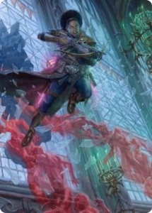 Kaya, Geist Hunter Art Card - Art Series: Innistrad: Crimson Vow (ASVOW) #3 - Special Magic: The Gathering Trading Card