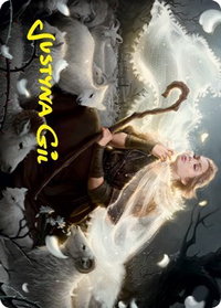 Ancestor's Embrace Art Card (Gold-Stamped Signature) - Art Series: Innistrad: Crimson Vow (ASVOW) #4 - Special Magic: The Gathering Trading Card