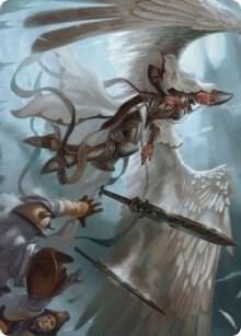 Angelic Quartermaster Art Card - Art Series: Innistrad: Crimson Vow Magic: The Gathering trading card