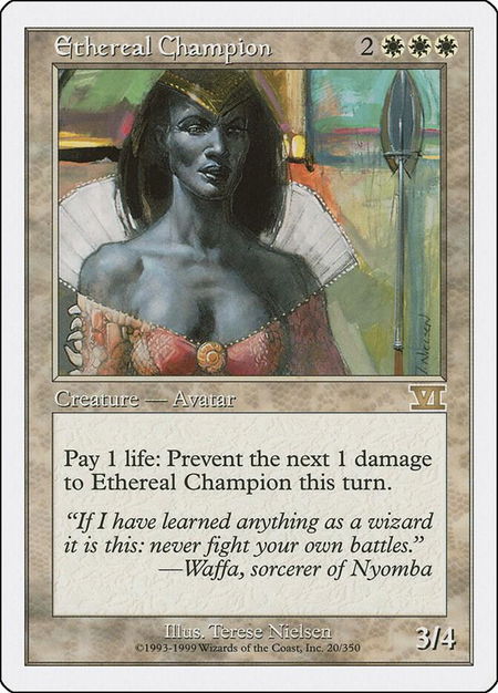 Ethereal Champion - Classic Sixth Edition Magic: The Gathering trading card