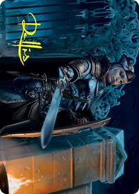 Cemetery Protector Art Card (Gold-Stamped Signature) - Art Series: Innistrad: Crimson Vow (ASVOW) #8 - Special Magic: The Gathering Trading Card