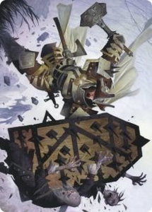 Estwald Shieldbasher Art Card - Art Series: Innistrad: Crimson Vow (ASVOW) #9 - Special Magic: The Gathering Trading Card