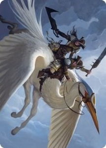 Gryffwing Cavalry Art Card - Art Series: Innistrad: Crimson Vow (ASVOW) #11 - Special Magic: The Gathering Trading Card