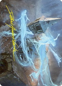 Hallowed Haunting Art Card (Gold-Stamped Signature) - Art Series: Innistrad: Crimson Vow (ASVOW) #12 - Special Magic: The Gathering Trading Card