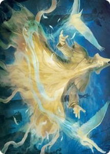 Heron-Blessed Geist Art Card - Art Series: Innistrad: Crimson Vow (ASVOW) #13 - Special Magic: The Gathering Trading Card