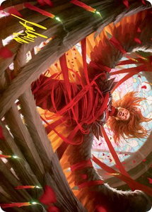 Sigarda's Imprisonment Art Card (Gold-Stamped Signature) - Art Series: Innistrad: Crimson Vow (ASVOW) #16 - Special Magic: The Gathering Trading Card