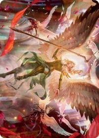 Sigarda's Summons Art Card - Art Series: Innistrad: Crimson Vow (ASVOW) #17 - Special Magic: The Gathering Trading Card