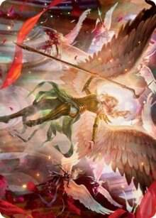 Sigarda's Summons Art Card - Art Series: Innistrad: Crimson Vow Magic: The Gathering trading card