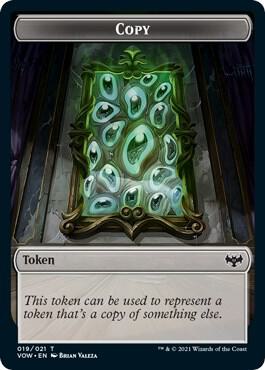 Copy Token trading card from Innistrad: Crimson Vow Copy Token - Innistrad: Crimson Vow Magic: The Gathering trading card