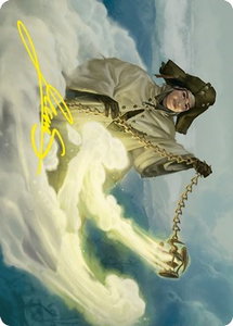 Traveling Minister Art Card (Gold-Stamped Signature) - Art Series: Innistrad: Crimson Vow (ASVOW) #19 - Special Magic: The Gathering Trading Card