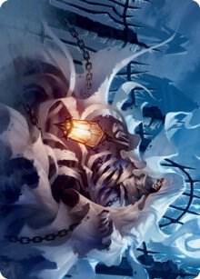 Cemetery Illuminator Art Card - Art Series: Innistrad: Crimson Vow Magic: The Gathering trading card