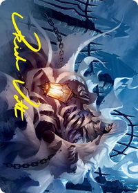 Cemetery Illuminator Art Card (Gold-Stamped Signature) - Art Series: Innistrad: Crimson Vow (ASVOW) #21 - Special Magic: The Gathering Trading Card