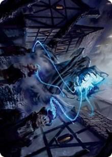 Dreamshackle Geist Art Card - Art Series: Innistrad: Crimson Vow Magic: The Gathering trading card