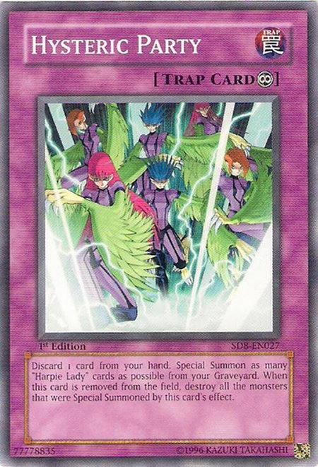 Hysteric Party trading card from Structure Deck: Lord of the Storm Hysteric Party - Structure Deck: Lord of the Storm YuGiOh trading card