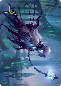 Wanderlight Spirit Art Card (Gold-Stamped Signature) - Art Series: Innistrad: Crimson Vow (ASVOW) #26 - Special Magic: The Gathering Trading Card
