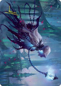 Wanderlight Spirit Art Card (Gold-Stamped Signature) - Art Series: Innistrad: Crimson Vow (ASVOW) #26 - Special Magic: The Gathering Trading Card