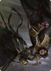 Bloodcrazed Socialite Art Card - Art Series: Innistrad: Crimson Vow (ASVOW) #28 - Special Magic: The Gathering Trading Card