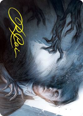 Dread Fugue Art Card (Gold-Stamped Signature) - Art Series: Innistrad: Crimson Vow Magic: The Gathering trading card