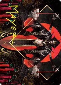 Gift of Fangs Art Card (Gold-Stamped Signature) - Art Series: Innistrad: Crimson Vow (ASVOW) #34 - Special Magic: The Gathering Trading Card