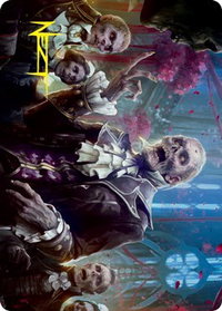 Undead Butler Art Card (Gold-Stamped Signature) - Art Series: Innistrad: Crimson Vow (ASVOW) #37 - Special Magic: The Gathering Trading Card