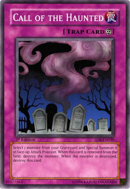 Call of the Haunted trading card from Structure Deck: Lord of the Storm Call of the Haunted - Structure Deck: Lord of the Storm YuGiOh trading card