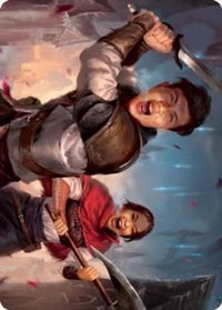 Daybreak Combatants Art Card - Art Series: Innistrad: Crimson Vow (ASVOW) #42 - Special Magic: The Gathering Trading Card