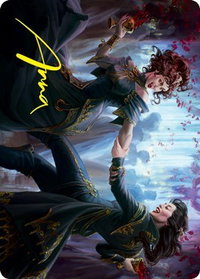 Falkenrath Celebrants (43/81) Art Card (Gold-Stamped Signature) - Art Series: Innistrad: Crimson Vow (ASVOW) #43 - Special Magic: The Gathering Trading Card