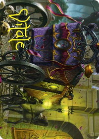 Honeymoon Hearse Art Card (Gold-Stamped Signature) - Art Series: Innistrad: Crimson Vow (ASVOW) #45 - Special Magic: The Gathering Trading Card