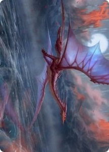 Manaform Hellkite Art Card - Art Series: Innistrad: Crimson Vow (ASVOW) #46 - Special Magic: The Gathering Trading Card