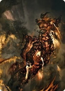 Pyre Spawn Art Card - Art Series: Innistrad: Crimson Vow (ASVOW) #48 - Special Magic: The Gathering Trading Card