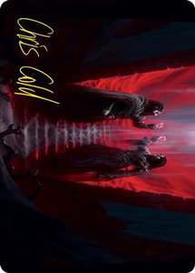 Vampires' Vengeance Art Card (Gold-Stamped Signature) - Art Series: Innistrad: Crimson Vow (ASVOW) #49 - Special Magic: The Gathering Trading Card
