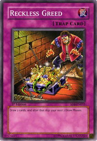 Reckless Greed - Structure Deck: Lord of the Storm  #SD8-EN033 - Common / Short Print YuGiOh Trading Card