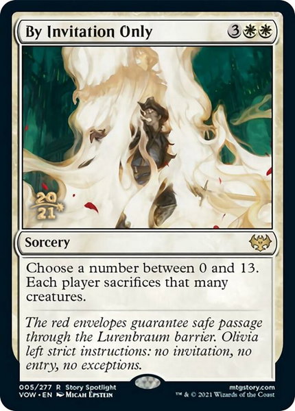 By Invitation Only - Prerelease Cards Magic: The Gathering trading card