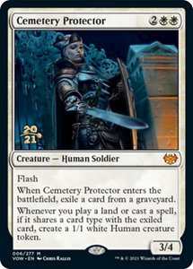 Cemetery Protector - Prerelease Cards (PRE) #6s - Mythic Rare Magic: The Gathering Trading Card