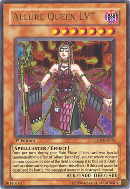 Allure Queen LV7 - Cyberdark Impact YuGiOh trading card