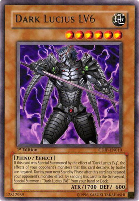 Dark Lucius LV6 - Cyberdark Impact YuGiOh trading card