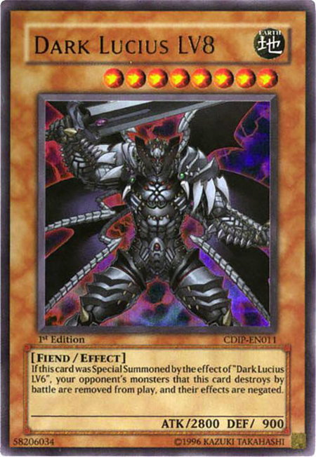 Dark Lucius LV8 - Cyberdark Impact YuGiOh trading card