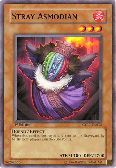 Stray Asmodian trading card from Cyberdark Impact Stray Asmodian - Cyberdark Impact YuGiOh trading card